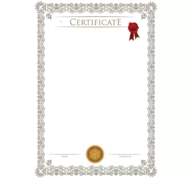 Whiteboardfolie Zertifikat - TenStickers