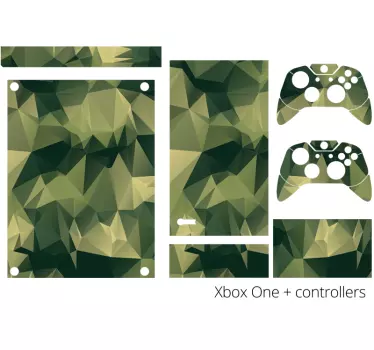 Xbox skin mit tarnmuster kunstwerk - TenStickers