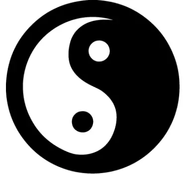 Ying yang Aufkleber - TenStickers