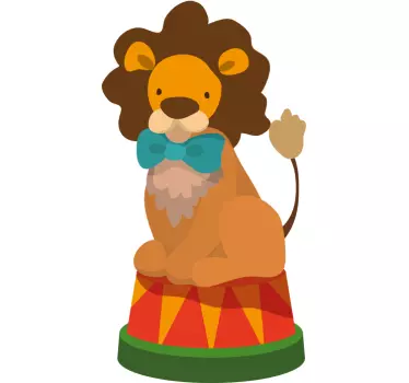 Zirkuslöwe Aufkleber - TenStickers