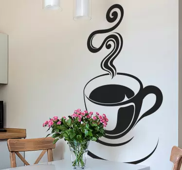 Tasse Kaffee Aufkleber - TenStickers