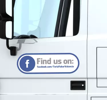 Aufkleber "find us on facebook" - TenStickers