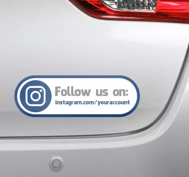 Follow Us Instagram Sticker - TenStickers