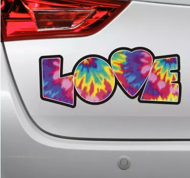 Wandtattoo Jugendzimmer Love Text bunt aquarell - TenStickers