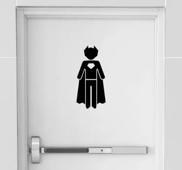 Wandtattoo Badezimmer Superheld Comic Style - TenStickers