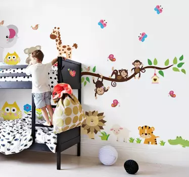 Wandtattoo Kinderzimmer Dschungel - TenStickers