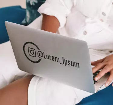 Personalisierter instagram Schaufenster Aufkleber - TenStickers