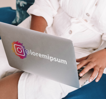 Aufkleber Schilder Instagram social media logo - TenStickers