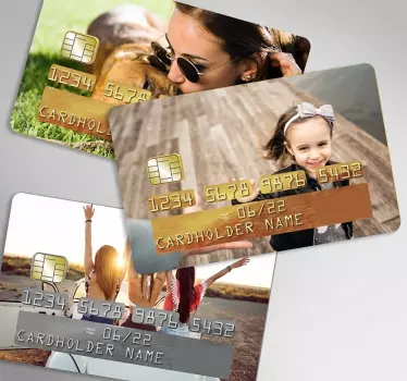 Personalisierbarer Kreditkarten Aufkleber - TenStickers