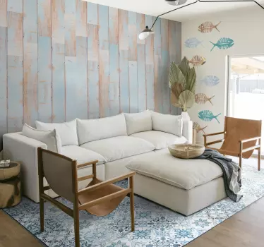 Wandtattoo Wohnzimmer Fische mit Gräten - TenStickers