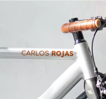 Fahrrad Sticker Anpassbarer Name - TenStickers