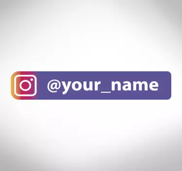 Schaufenster Aufkleber Personalisiertes lila instagram-logo - TenStickers