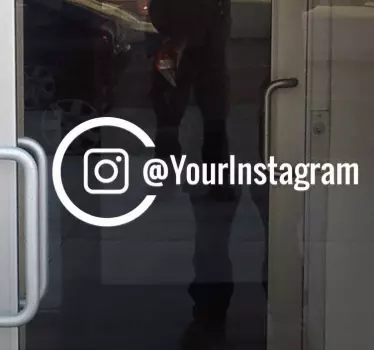 Personalisierter instagram Schaufenster Aufkleber - TenStickers