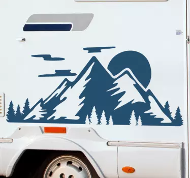 Gebirgszug Wohnmobil Aufkleber - TenStickers