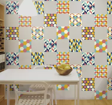 Fliesenfolie Retro Vibes - TenStickers