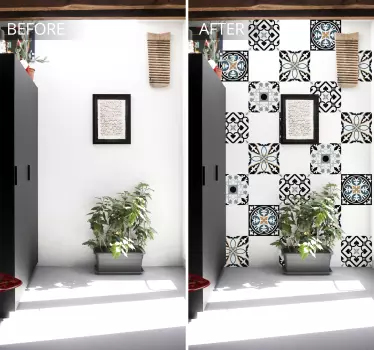 Fliesenaufkleber kunstvolle mosaik-muster - TenStickers