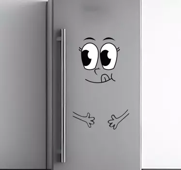 Kühlschrank Folie Gesicht - TenStickers
