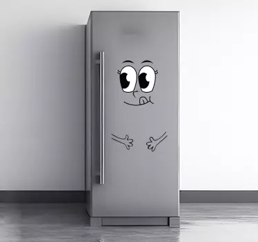 Kühlschrank Folie Gesicht - TenStickers