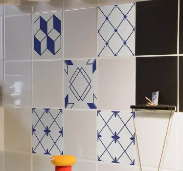 Fliesenaufkleber geometrische Muster - TenStickers