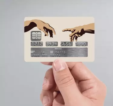 Michelangelo Kreditkarten Aufkleber - TenStickers