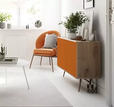 möbelfolie mattes Orange Design - TenStickers