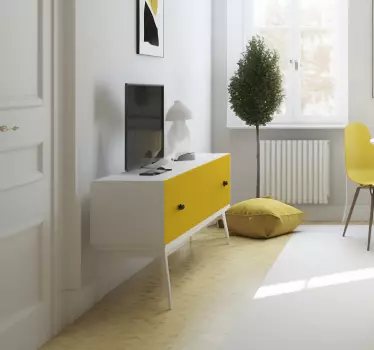 Möbelfolie Gelb Matt - TenStickers
