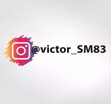 Schaufenster Sticker Anpassbare Instagram Logo - TenStickers