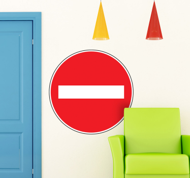Durchfahrt verboten Schild Sticker - TenStickers