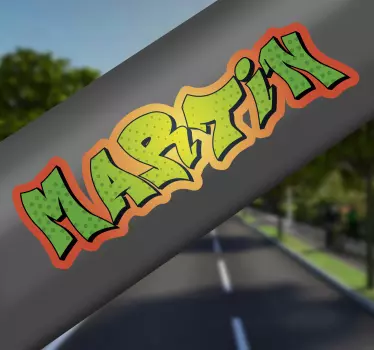 Graffiti Name Fahrrad Sticker - TenStickers