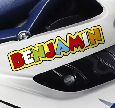 Motorrad Aufkleber personalisierter Name Valentino Rossi - TenStickers