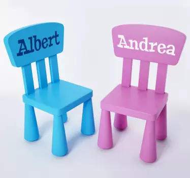 Namen Aufkleber Ikea Stühle MAMMUT - TenStickers