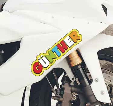 Motorrad Aufkleber personalisierter Name Valentino Rossi - TenStickers