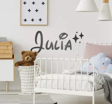 Wandtattoo Kinderzimmer personalisierter Name Disney - TenStickers