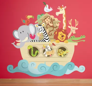Wandtattoo Arche Noah für Kinder - TenStickers