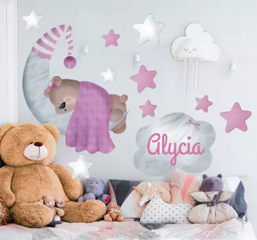 Wandtattoo Schlafender Bär für Kinder - TenStickers