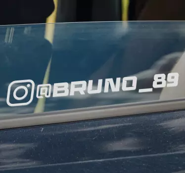 Autoaufkleber racing Instagram - TenStickers