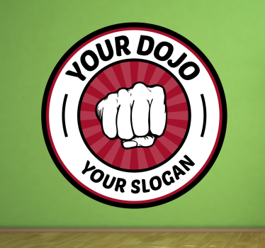 Wandtattoo personalisierbar Dein Dojo - TenStickers