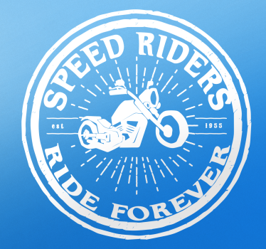 Wandtattoo Motorrad Speed Riders - TenStickers