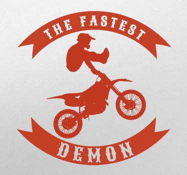 Aufkleber The Fastest Demon - TenStickers