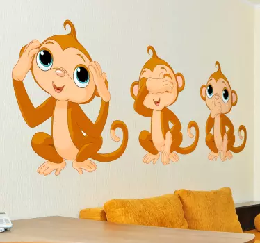Affenbande Aufkleber - TenStickers