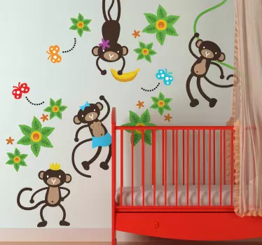 Affenwald Aufkleber - TenStickers