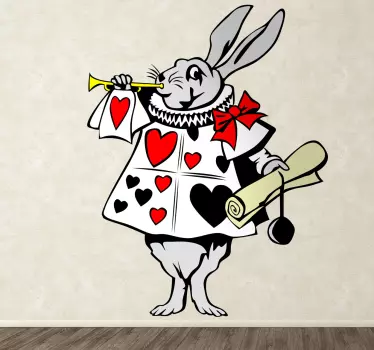 Alice Kaninchen Sticker - TenStickers