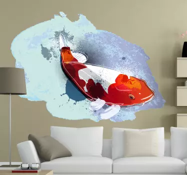 Aquarell Koi Aufkleber - TenStickers