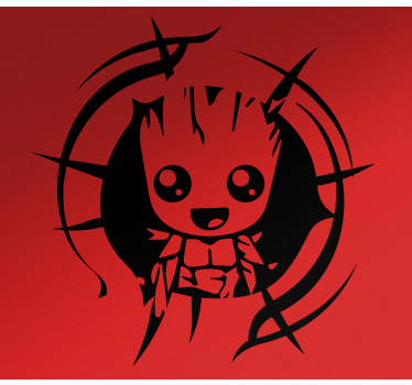 Glücklicher Baby Groot Autoaufkleber - TenStickers
