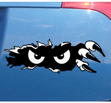 Autoaufkleber Einfarbiges Design mit spähenden augen - TenStickers