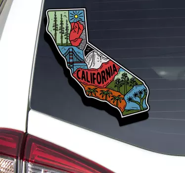 Aufkleber Auto Kalifornien - TenStickers