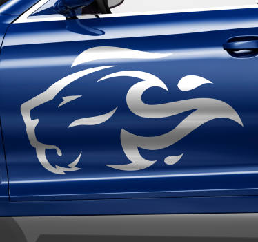 Aufkleber Auto Löwenflammensilhouette - TenStickers
