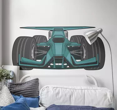 Aufkleber Auto Rennwagen Illustration - TenStickers