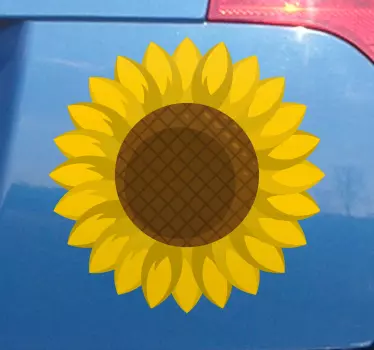 Autoaufkleber Sonnenblumenauto - TenStickers