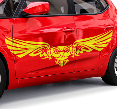 Aufkleber Auto Stammes-eule - TenStickers